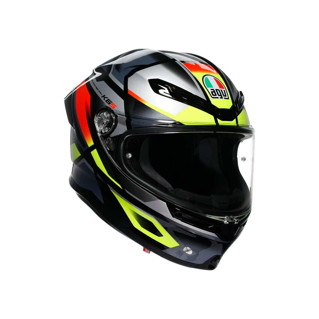 AGV KASK/K6 S E2206 MPLK ERAZER BLACK/RED YELLOW FLUO M0186