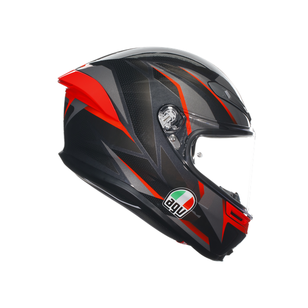 AGV KASK/K6 S MPLK SLASHCUT BLK GREY RED