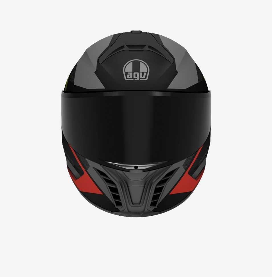 AGV KASK/TOURMODULAR E2206 MULTI MPLK PERCEPTION BLACK RED M0162