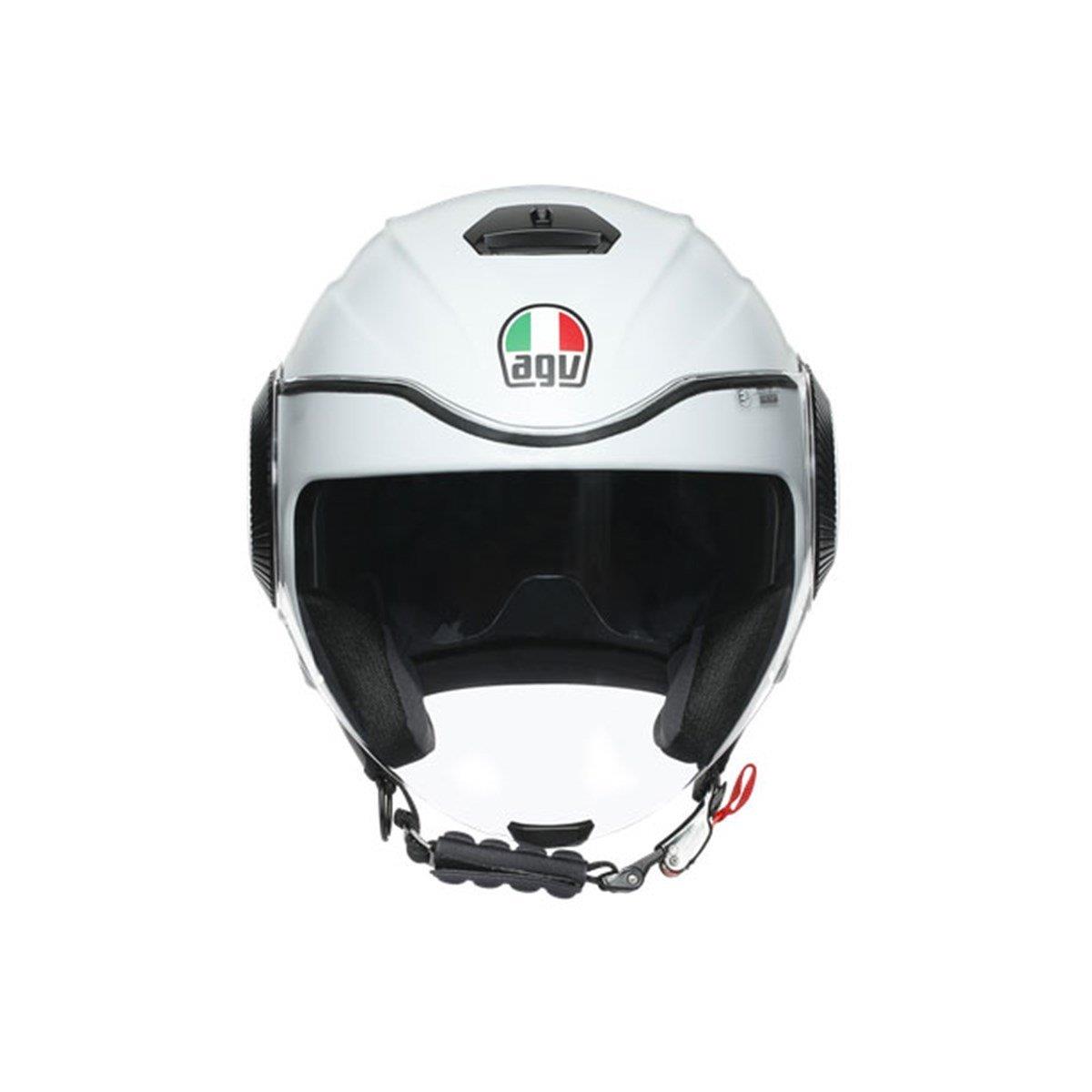 Agv Orbyt Multi Block Matt Light Grey Ebony Açık Kask