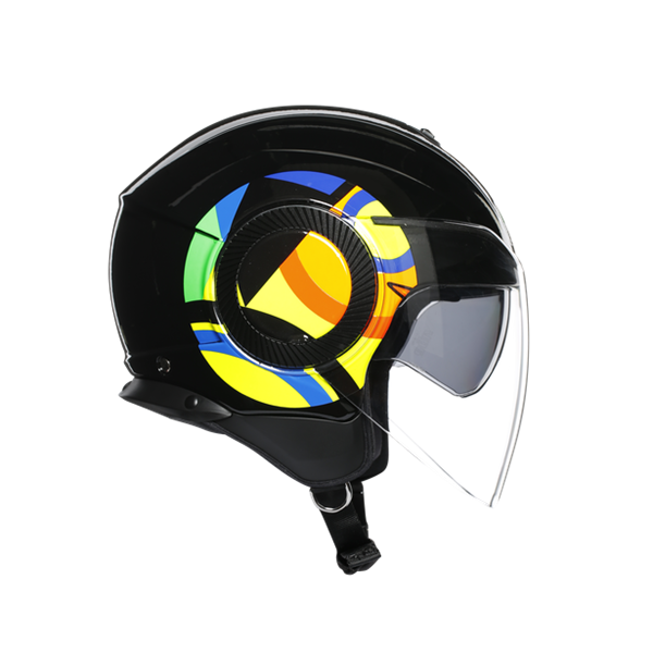 Agv Orbyt Sun Moon Black Açık Kask