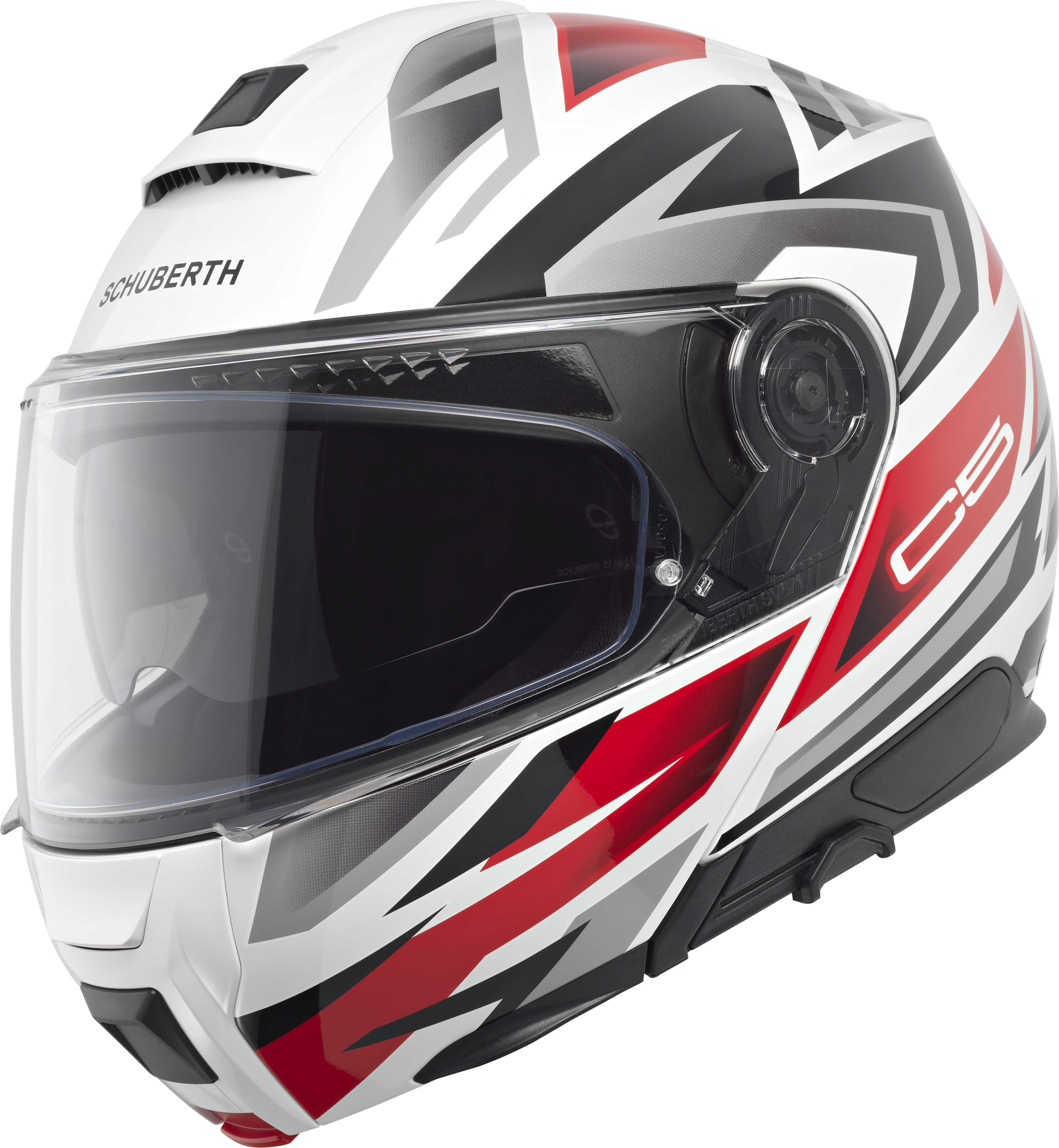C5 Çene Açılır Motosiklet Kaskı Zenith Red
