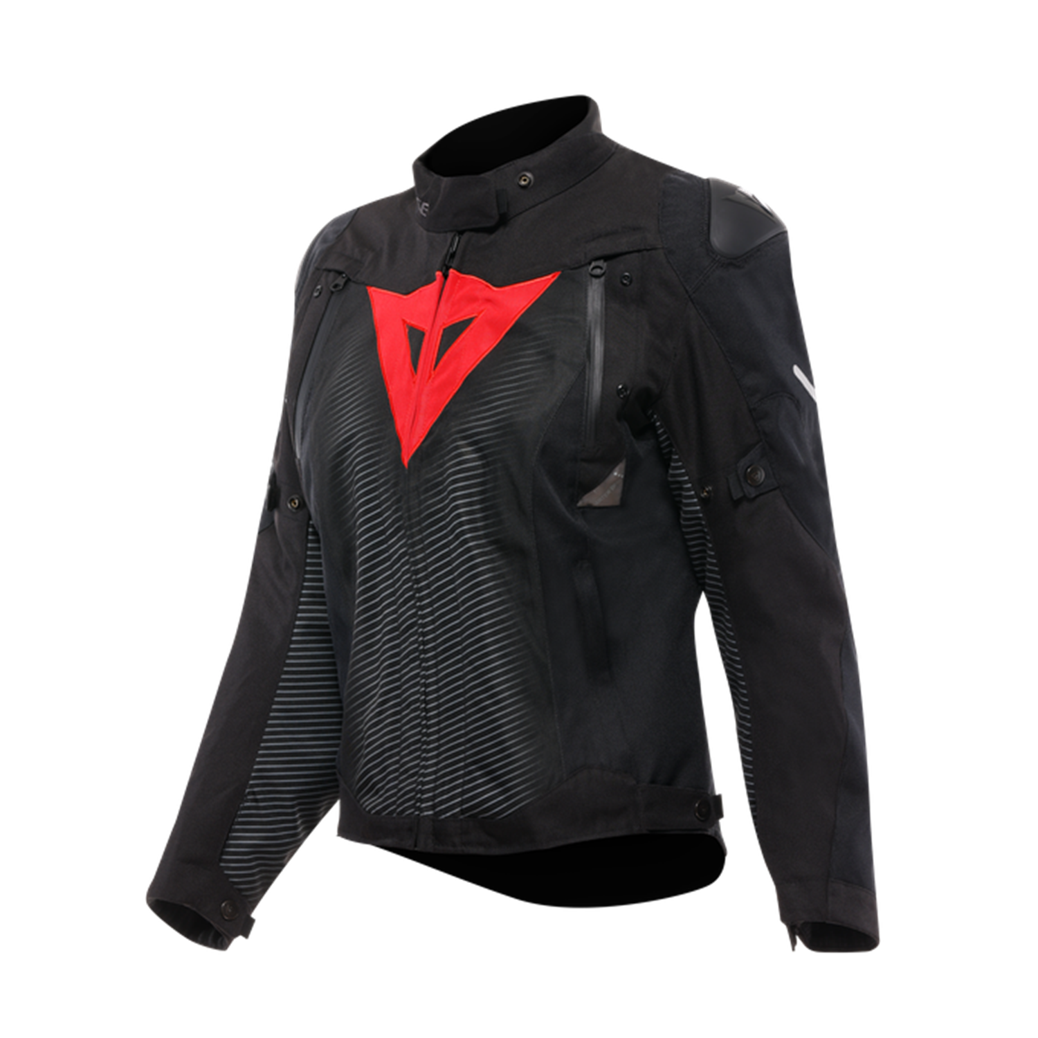 DAINESE CEK/ SUPER SPRINT D-DRY JACKET WMN BLACK/BLACK/RED/LAVA