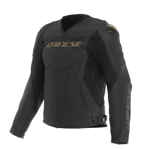 DAINESE CEKET RACING 5 LEATHER BLACK GOLD