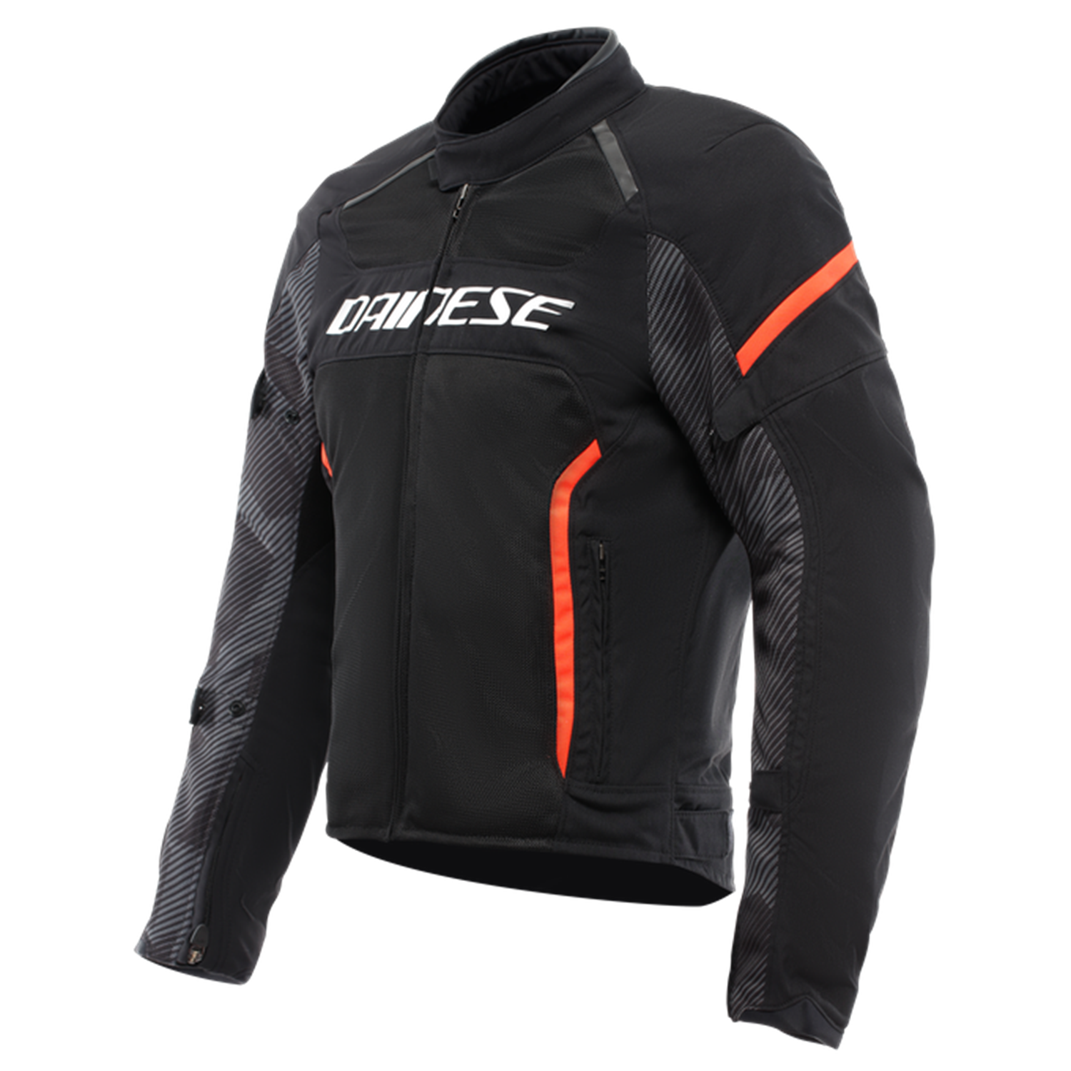 DAINESE CEKET/AIR FRAME 3 TEX JACKET BLACK/BLACK/RED-FLUO