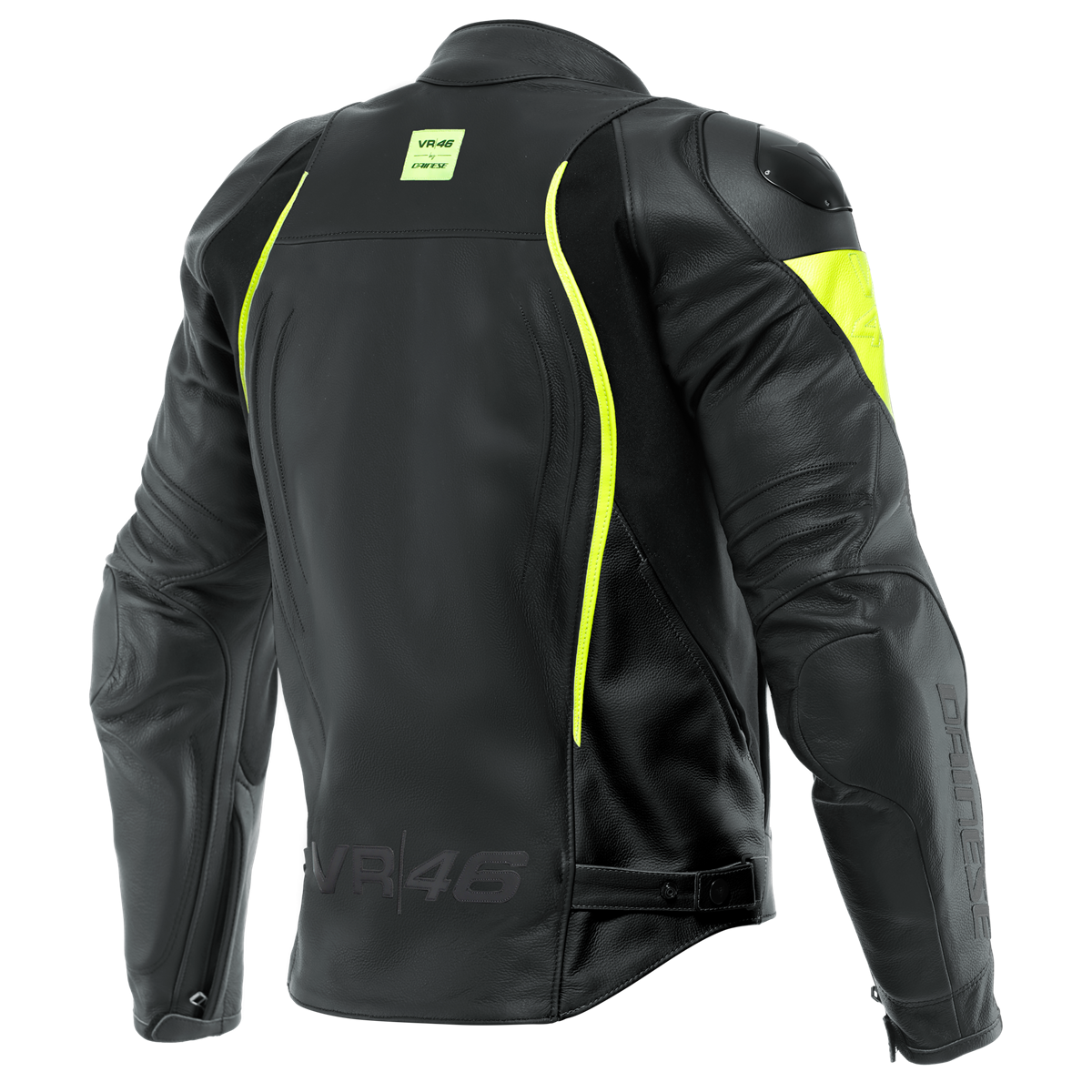DAINESE CEKET/VR46 CURB LTHR BLK FLUO YELLOW