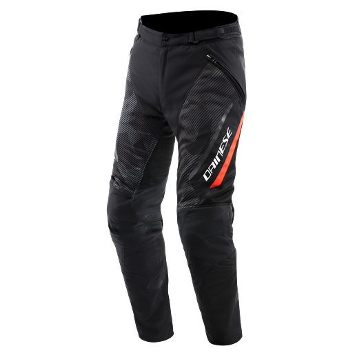 Dainese Drake 2 Super Air Black Ant Red Fluo Tekstil Pantolon