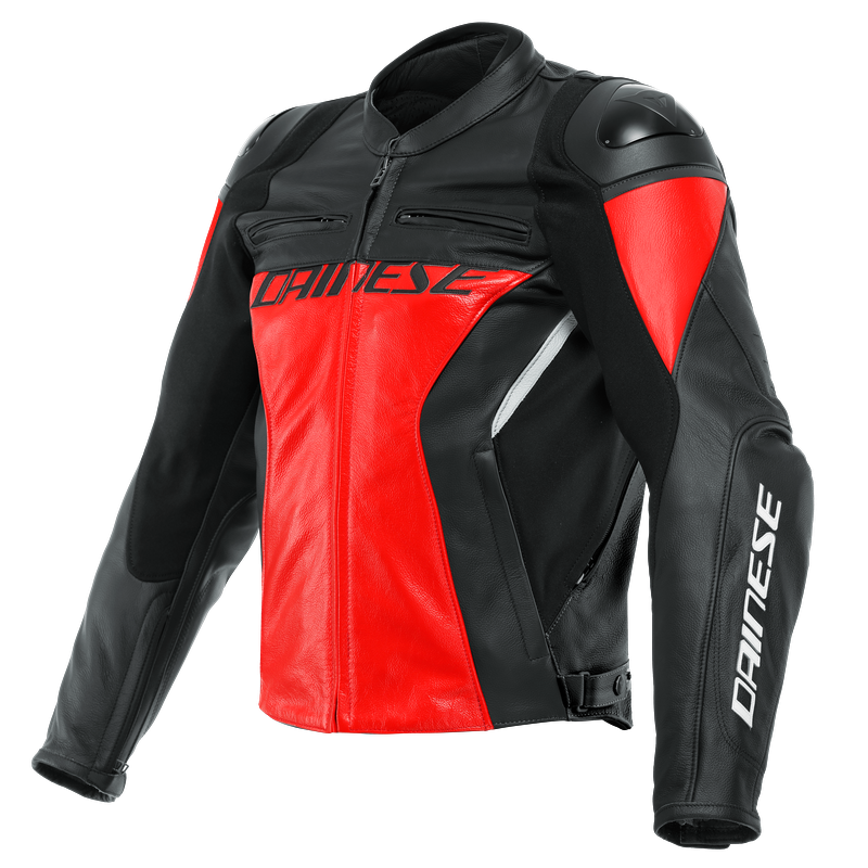 DAINESE/RACING 4 LEATHER LAVA RED BLACK