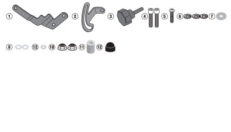 GIVI D5128KIT BMW R 1250 GS (19-23) RÜZGAR SİPERLİK BAĞLANTISI