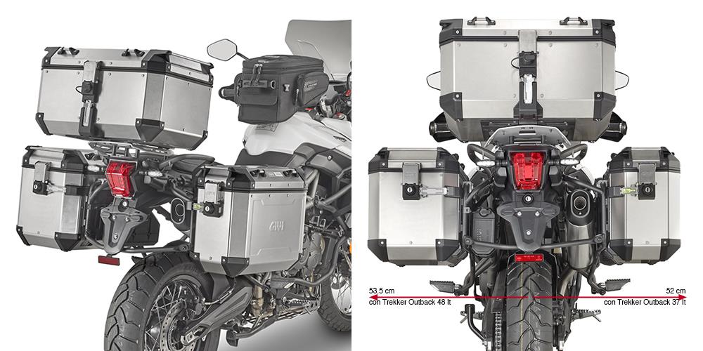 GIVI PL6413CAM TRIUMPH TIGER 800 XC - 800 XR (18-20) YAN ÇANTA TAŞIYICI