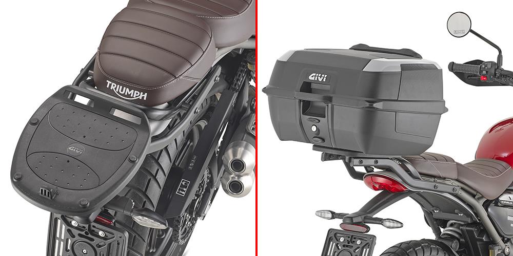 GIVI SR6424 TRIUMPH SCRAMBLER 400 X (24) - SPEED 400 (24) ARKA ÇANTA TAŞIYICI