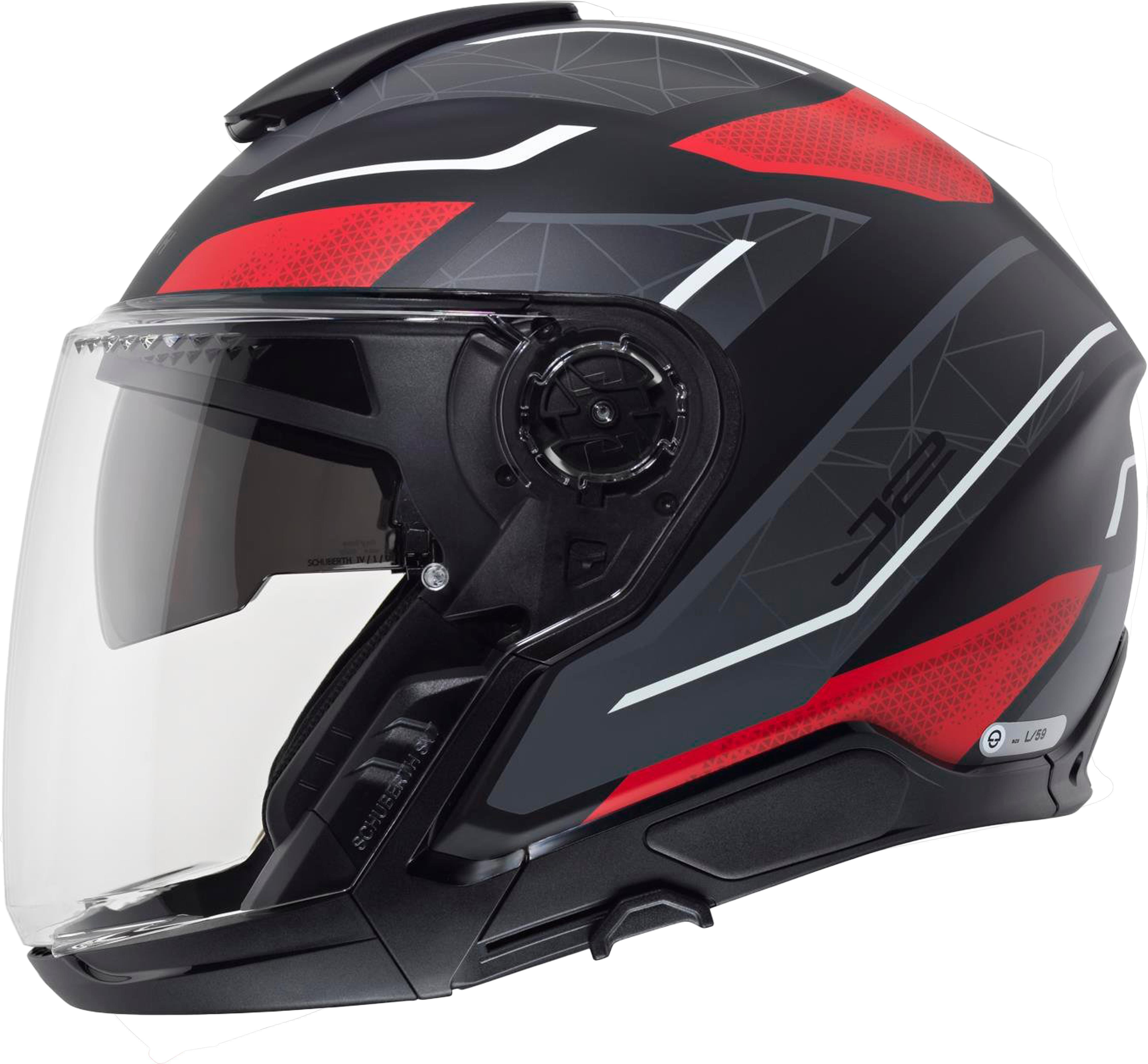 J2 Açık Motosiklet Kaskı Sigma Red