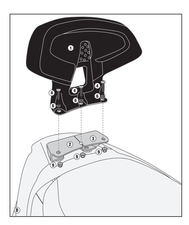 KAPPA KTB6107A KYMCO DOWNTOWN ABS 125I / 350I (15-24) SISSYBAR