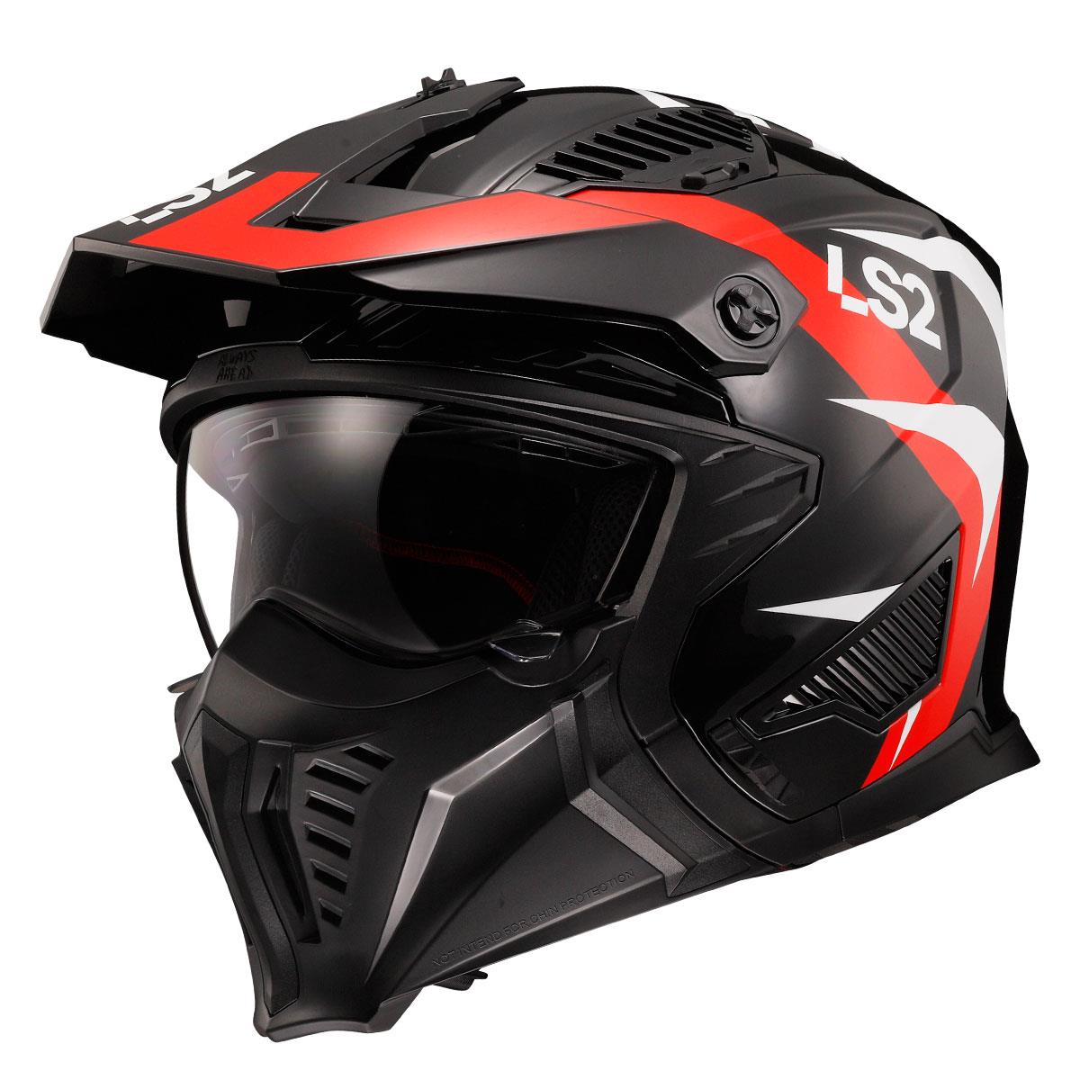 LS2 DRIFTER TRIALITY KIRMIZI KASK