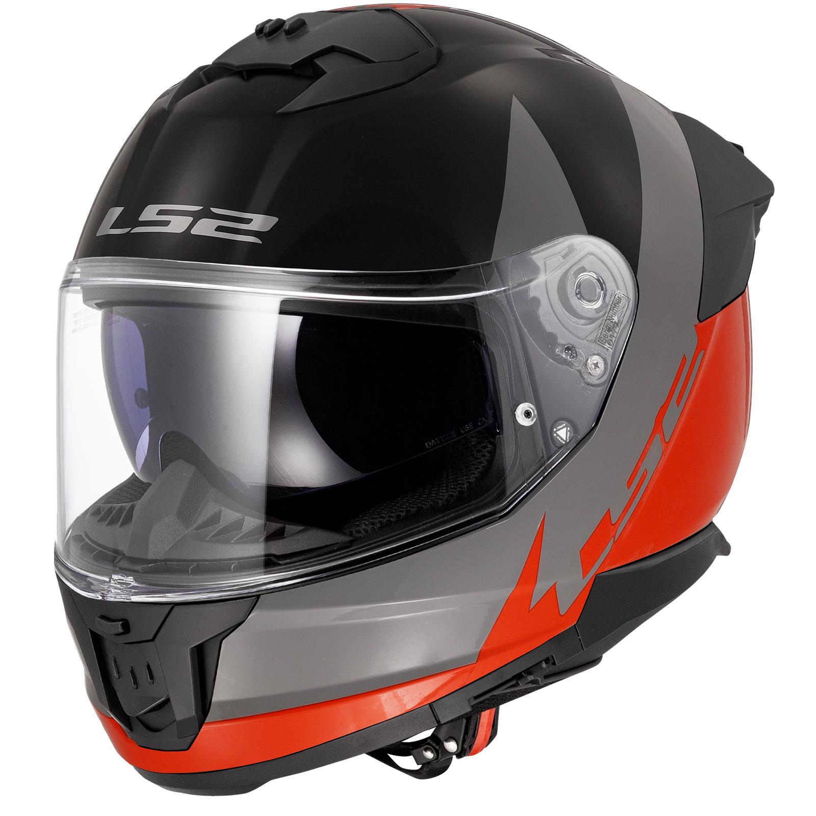 LS2 STREAM 2 THUNDERBIZ GRİ-TURUNCU KASK