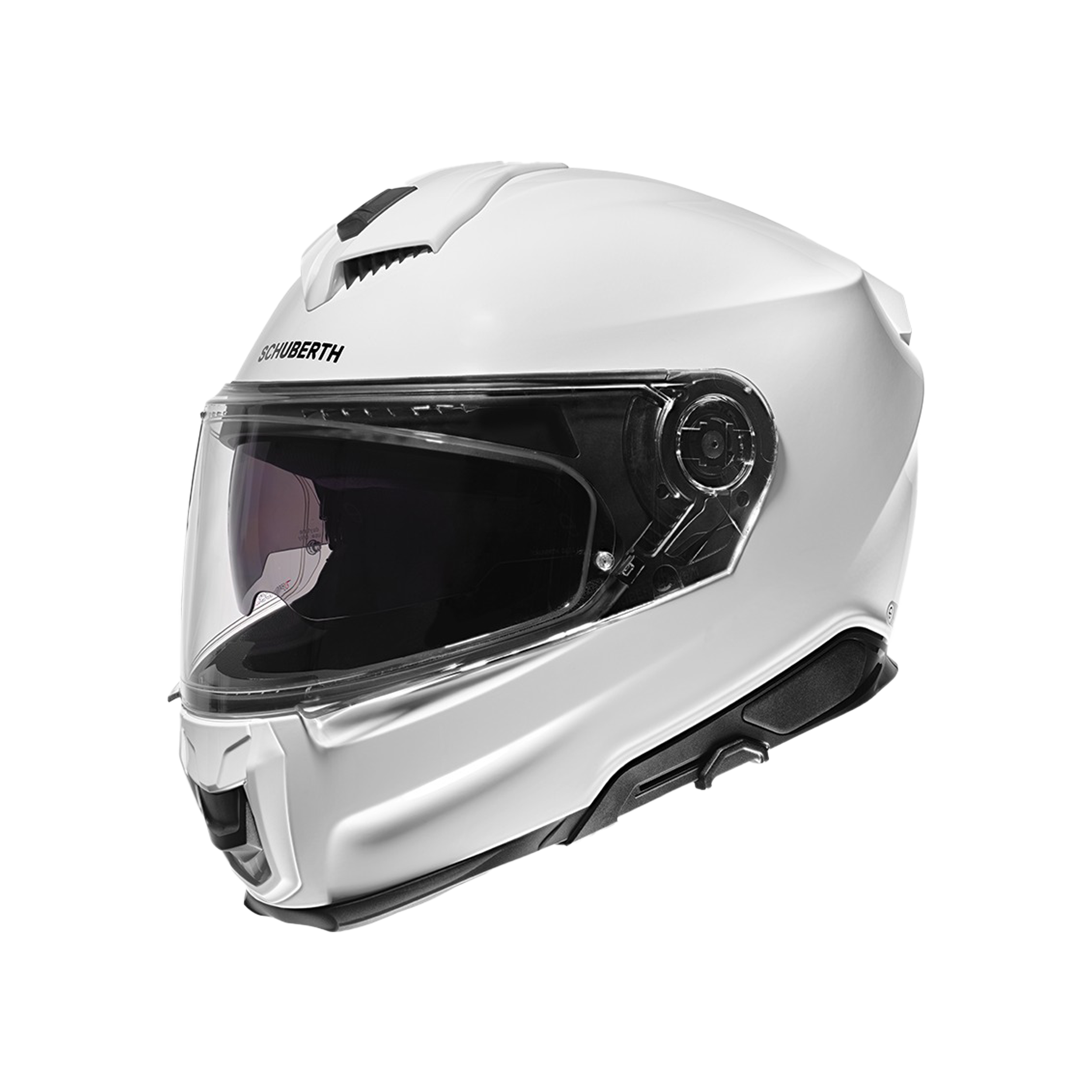 S3 Kapalı Motosiklet Kaskı Glossy White