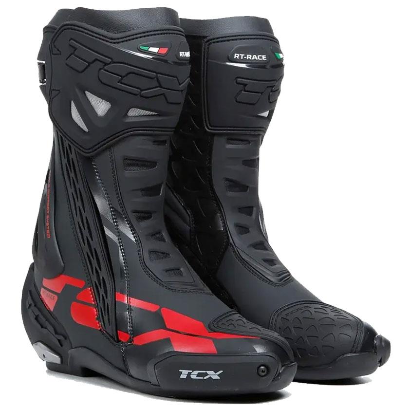 TCX RT-RACE ÇİZME SİYAH-KIRMIZI
