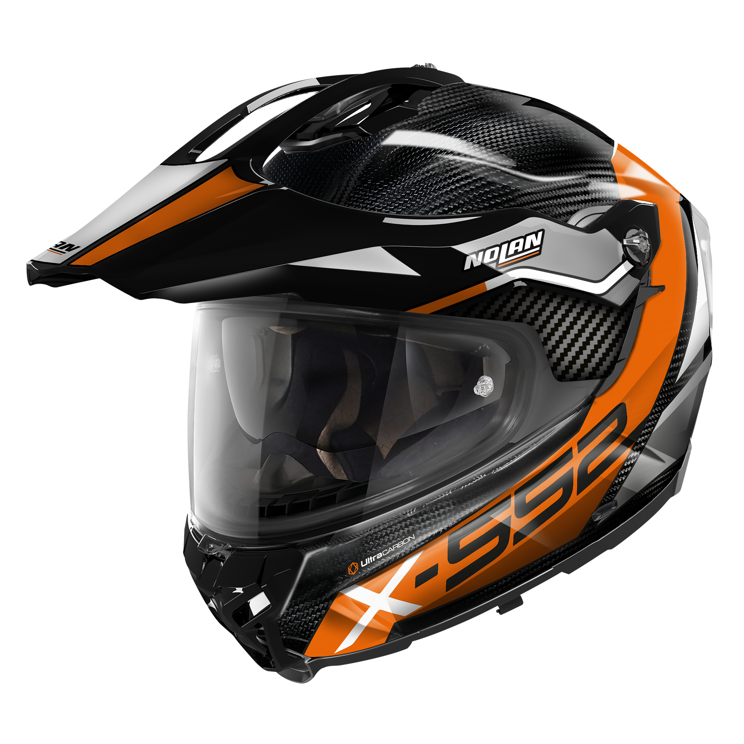 X-552 ULTRA DINAMO N-COM 023 KAPALI SİPERLİKLİ KARBON MOTOSİKLET KASKI