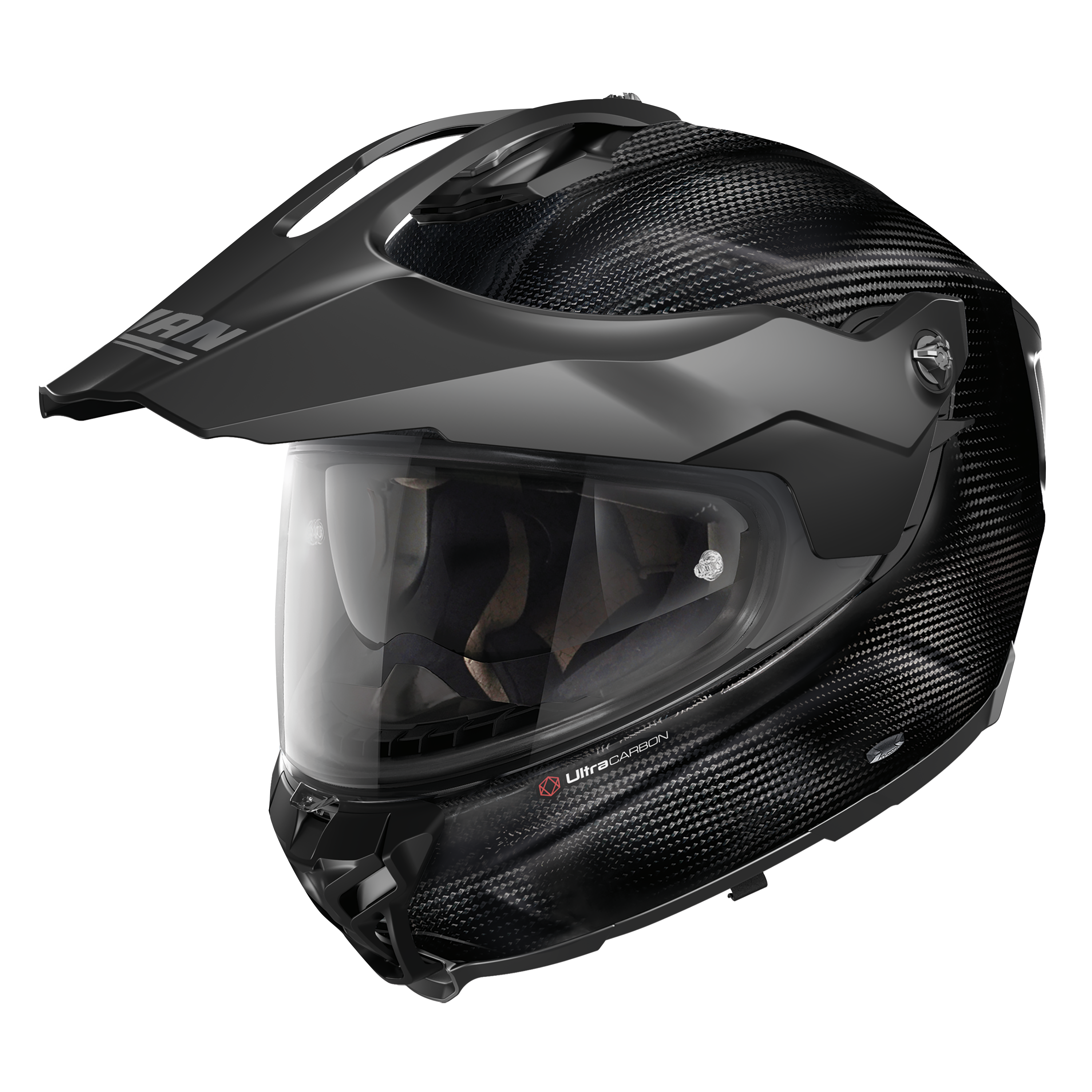 X-552 ULTRA PURO N-COM 102 KAPALI SİPERLİKLİ KARBON MOTOSİKLET KASKI