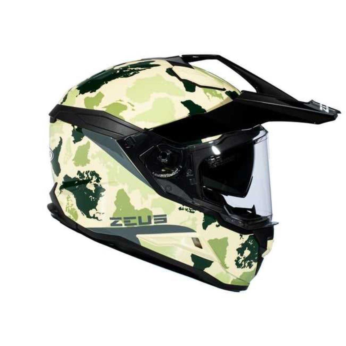 Zeus ZS-913 B6F Yellow Green Kapalı Kask | ZEUS | Can Motosiklet