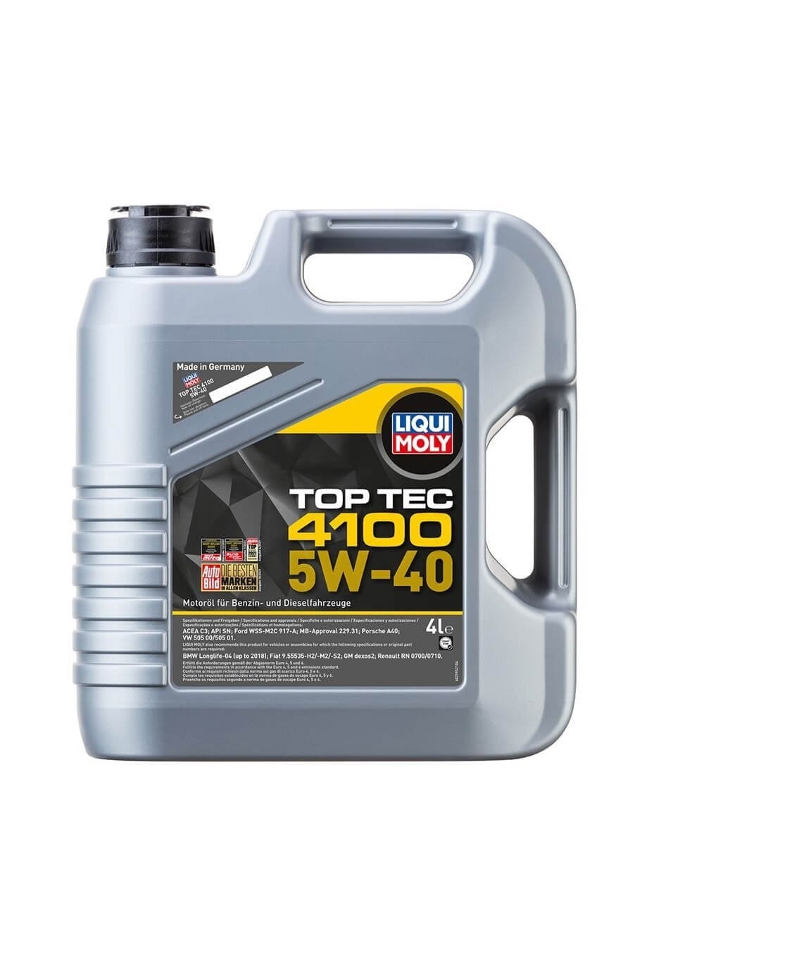 LIQUI MOLY 5W40 Motor Yağı TOP TEC 4100 Tam Sentetik 4 Litre (9511)LIQUIMOLY MOTOR YAĞIAnaKategoriTOP TEC 4100 5/40 4 LT