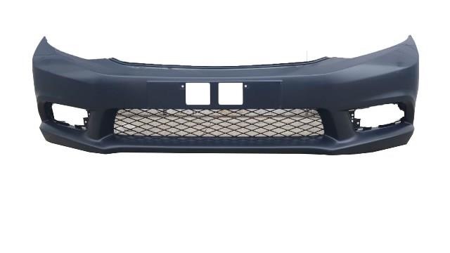 HONDA CIVIC- SD- 12/14; ÖN TAMPON PANJURLU SİYAH (SİS DELİKLİ/FAR YIKAMA DELİKSİZ)(MY)