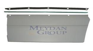 MERCEDES S SL CLASS- W140- 95/98; ARKA KAPI BANDI SOL GRİ UZUN TİP (NİKELAJI İLE BİRLİKTE)