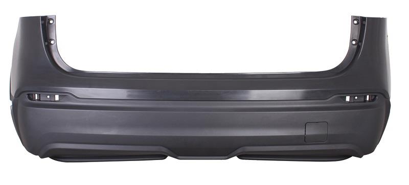 NISSAN QASHQAI- J11- 17/21; ARKA TAMPON SİYAH (SENSÖR DELİKSİZ)(VISIA/TEKNA/SKYPACK)(TYG)