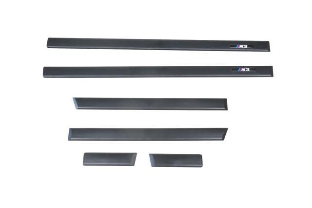 (YENİ ÜRÜN!!!)BMW 3 SERI- E36- SD- 91/98; KAPI BANDI TAKIMI (6 PARÇA) (LOGOLU/KLİPSLİ) (M3)
