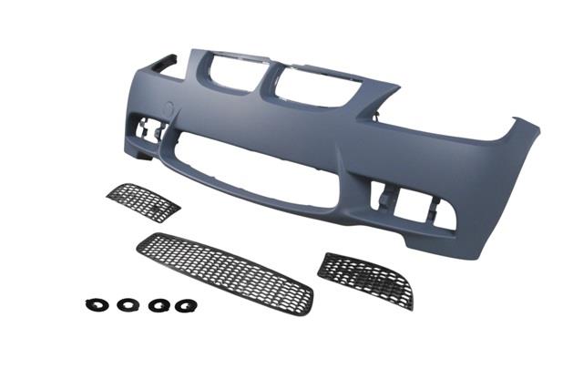 (YENİ ÜRÜN!!!)BMW 3 SERI- E90- 05/09; ÖN TAMPON ASTARLI(SİS D.SİZ KAPAK/IZGRALI/SEN.YUVALI/ÇEK.KAPAKLI)M3-STYLE/LC