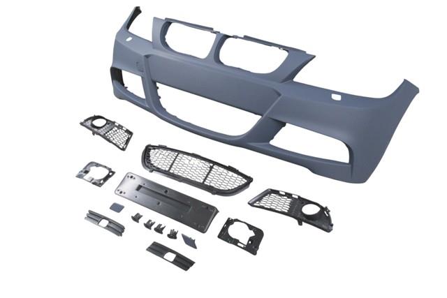 (YENİ ÜRÜN!!!)BMW 3 SERI- E90- 09/11; ÖN TAMPON ASTARLI (SİSLİ/F.YIK.LI/SİS KAPAKLI/IZGARALI/PLAKA PLS) M-TECH/LCI