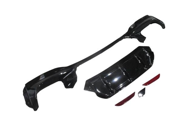 (YENİ ÜRÜN!!!)BMW 5 SERI- G30- 17/20; KARLIK PRLK SİYAH (ARKA TAMPON ALTI) (ÇEKİ DEMİR KAPAKLI/ÇİFT EGZOSLU)F90/M5