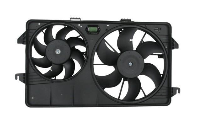 (YENİ ÜRÜN!!!)FORD TRANSIT CONNECT- 09/14; RADYATÖR VE KLİMA FAN DAVLUMBAZI KOMPLE ÇİFTLİ 1.8 TDCİ (MOTORLU) ORİS