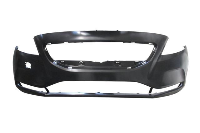 (YENİ ÜRÜN!!!)VOLVO V40- 13/19; ÖN TAMPON SİYAH/FAR YIKAMA DELİKSİZ (TYG)