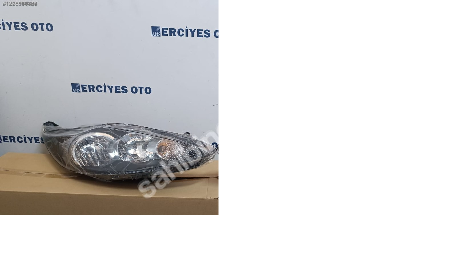 FORD FİESTA SAĞ FAR SİYAH ZEMİN 2008-2012 