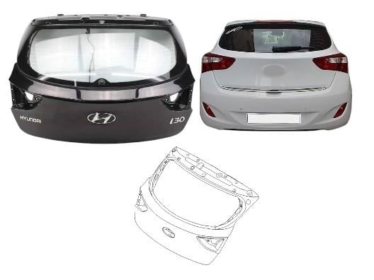 HYUNDAI I30 BAGAJ KAPAĞI (KAMERASIZ) 2012-2016 (OEM: 73700-16000 / OEM:73700A5000)