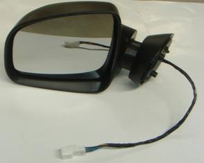 DACIA LOGAN- 09/12; KAPI AYNASI SOL ELEKTRİKLİ SİYAH (5 PİNLİ)