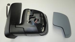 FIAT FIORINO- 08/22; KAPI AYNASI SOL GRİ ELEKTRİKLİ/ISITMALI(YERLİ)