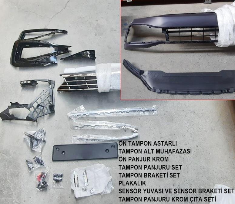 FOR PASSAT 2015- B8.5 2020- RLINE FRONT BUMPER SET