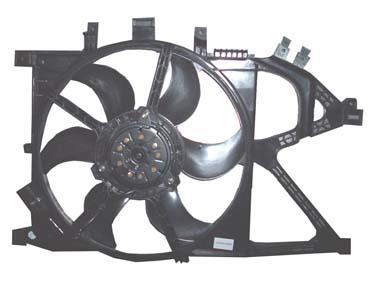 OPEL CORSA- C- 04/06; RADYATÖR FAN DAVLUMBAZI KOMPLE 1.7CC 2FİŞLİ (5KANAT)(DİZEL TİP) (BFN)