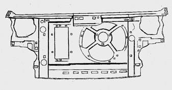 VOLKSWAGEN GOLF- 3- 92/98; ÖN PANEL KOMPLE PLASTİK 1.8/2.0/1.9D/TD (TEK FANLI)(63CM) (TW)