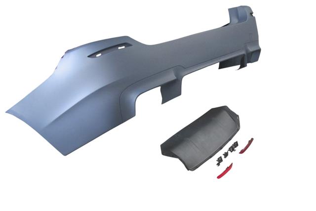 (YENİ ÜRÜN!!!)BMW 1 SERI- F20- 12/15; ARKA TAMPON ASTARLI (SENSÖR AÇILIR TİP/REFLEKTÖRLÜ (KARLIKLI) (M-TECH)