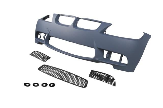(YENİ ÜRÜN!!!)BMW 3 SERI- E90- 05/09; ÖN TAMPON ASTARLI(SİS D.SİZ KAPAK/IZGRALI/SEN.YUVALI/ÇEK.KAPAKLI)M3-STYLE/LC