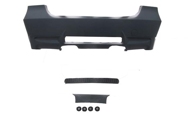 (YENİ ÜRÜN!!!)BMW 3 SERI- E90- 05/11; ARKA TAMPON ASTARLI(SENSÖR YUVASI/PANJURLU) (M3-STYLE/LCI)