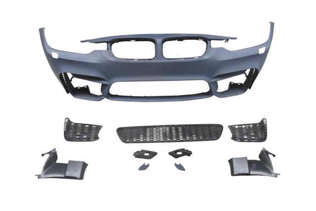 (YENİ ÜRÜN!!!)BMW 3 SERI- F30- 12/18; ÖN TAMPON ASTARLI (SİS DELİKSİZ KAPAK/IZGARALI/F.YIK.LI/ÇEK.KAPAKLI)M3/STYLE