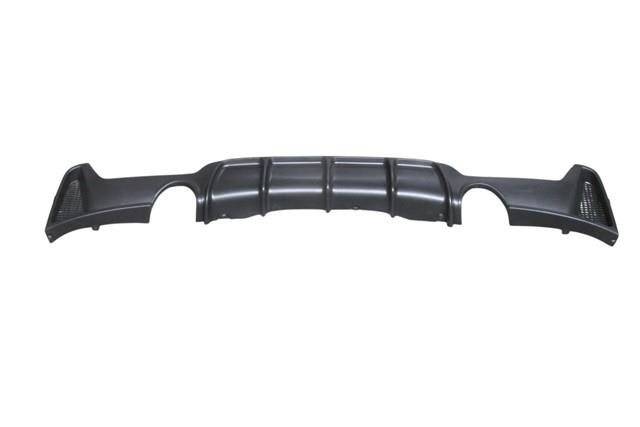 (YENİ ÜRÜN!!!)BMW 4 SERI- F32- 13/17; KARLIK (ARKA TAMPON ALTI) SIYAH (ÇİFT EGZOS DELİKLİ) (M-PERFORMANCE/LCI)