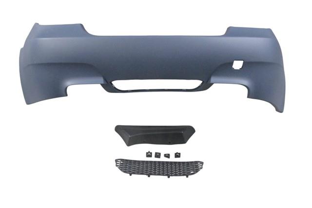 (YENİ ÜRÜN!!!)BMW 5 SERI- E60- 04/10; ARKA TAMPON ASTARLI (SENSÖR YUVALI) (IZGARALI) M5/LCI)