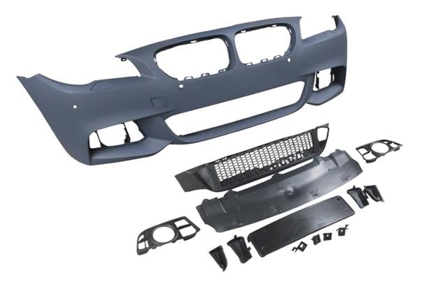 (YENİ ÜRÜN!!!)BMW 5 SERI- F10- 13/16; ÖN TAMPON ASTARL(SİS D.Lİ/IZGRALI/PLAKA PLASTİK/FAR.YIK.LI/SEN.D.)M-TECH/LCI