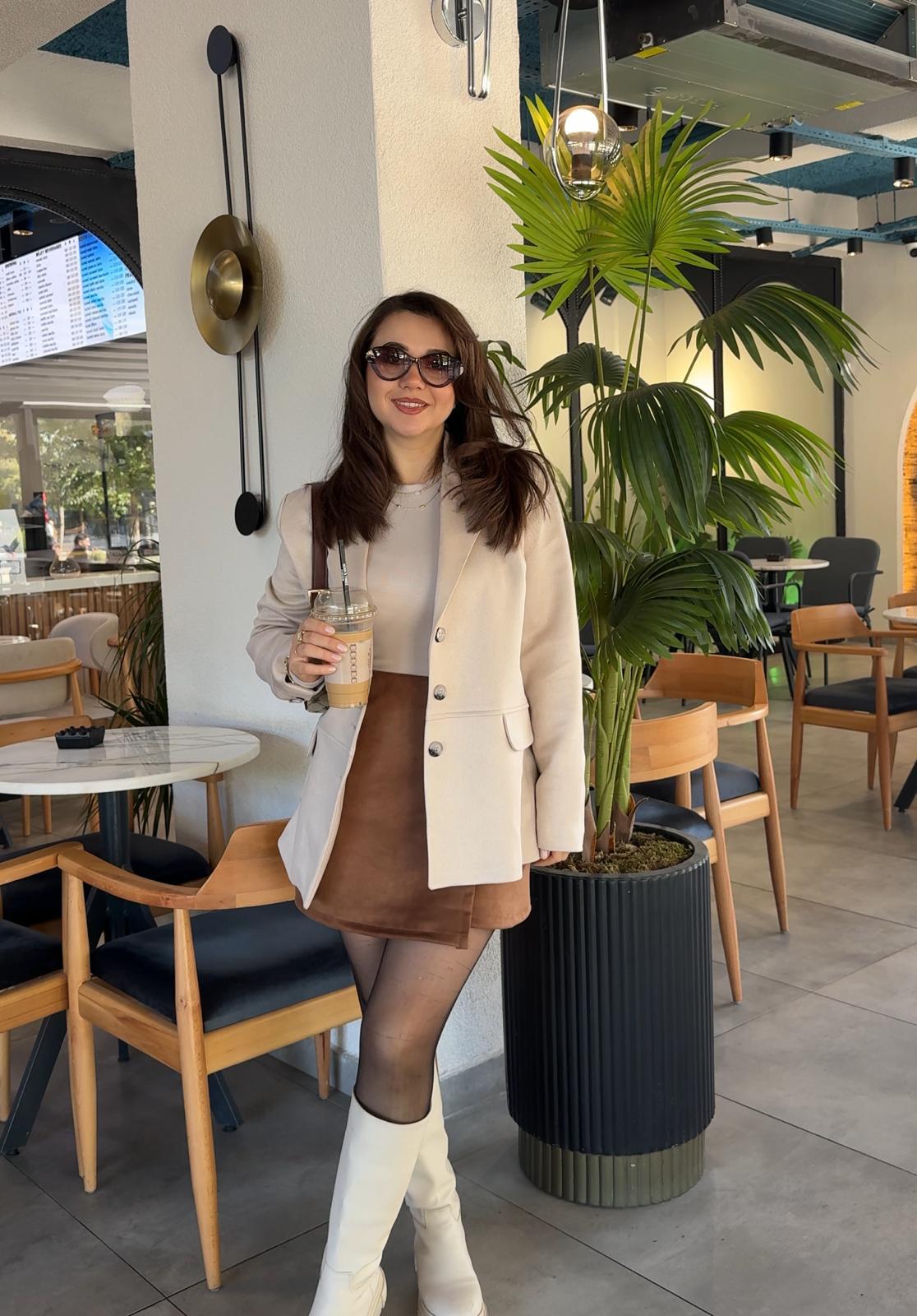 Süet Blazer Ceket