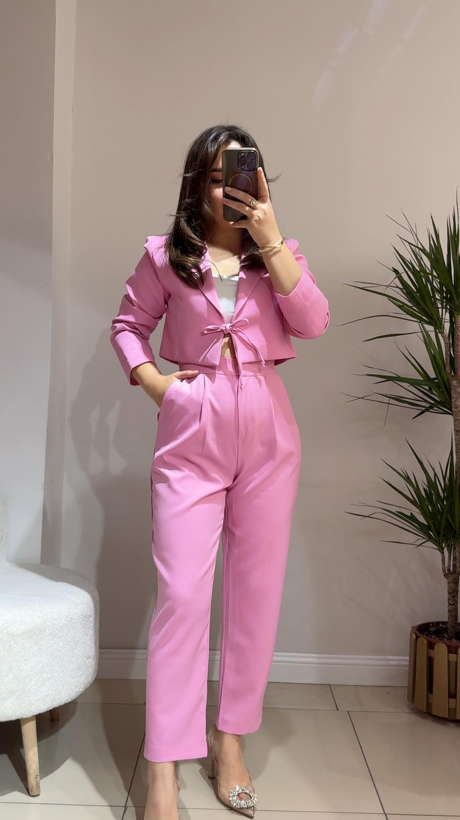 Mini Blazer Ceketli Takım